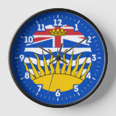 British Columbia Flag grafische wijzerplaat (Voorkant)