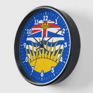 British Columbia Flag grafische wijzerplaat