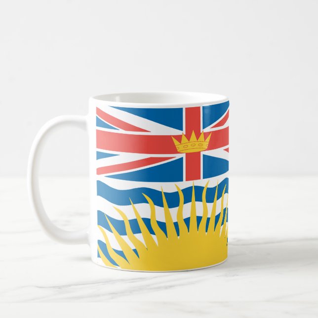 BRITISH COLUMBIA Flag Koffiemok (Links)