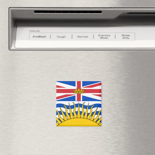British Columbia Flag Magneet (Insitu (Vaatwasser))