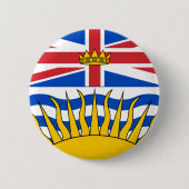 British Columbia Flag Ronde Button 5,7 Cm (Voorkant)