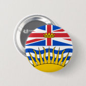 British Columbia Flag Ronde Button 5,7 Cm (Voorkant /achterkant)