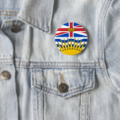 British Columbia Flag Ronde Button 5,7 Cm (In situ)