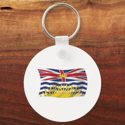 British Columbia Flag Sleutelhanger (Voorkant)