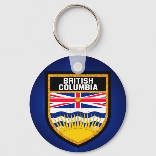 British Columbia Flag Sleutelhanger (Voorkant)
