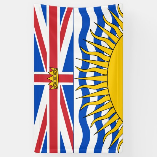 British Columbia Flag Spandoek (Verticaal)