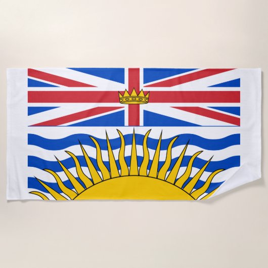 British Columbia Flag Strandlaken (Voorkant)