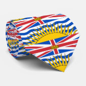 British Columbia Flag Stropdas (Opgerold)