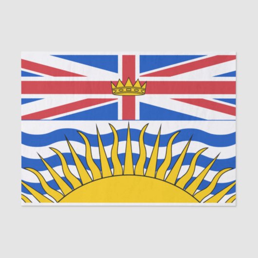 British Columbia Flag Tissuepapier (Voorkant)