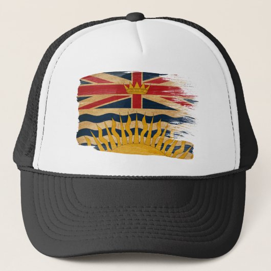 British Columbia Flag Trucker Hat Pet (Voorkant)