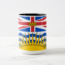 British Columbia Flag Tweekleurige Koffiemok