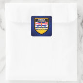 British Columbia Flag Vierkante Sticker (Tas)