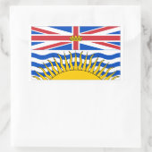 British Columbia Flags Graphic Rechthoekige Sticker (Tas)