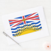 British Columbia Flags Graphic Rechthoekige Sticker (Envelop)