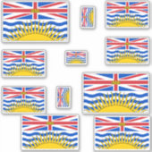 British Columbia Flags Graphic Sticker (Voorkant)