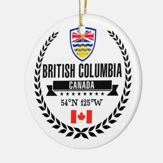 British Columbia Keramisch Ornament (Links)