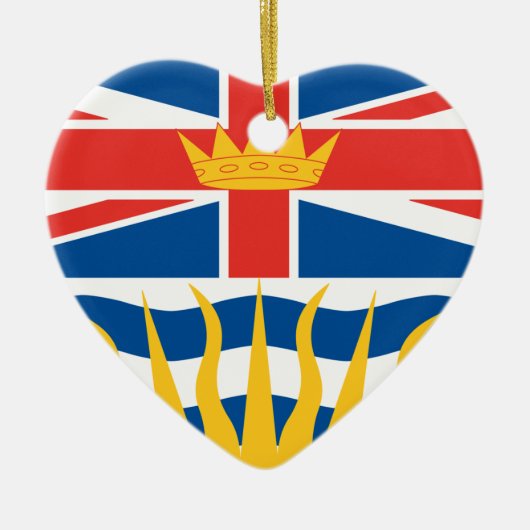 BRITISH COLUMBIA KERAMISCH ORNAMENT (Voorkant)