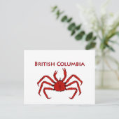 British Columbia King Crab Briefkaart (Staand voorkant)
