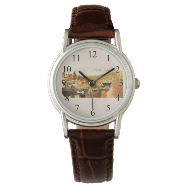 British Columbia Leather Watch Horloge (Voorkant)