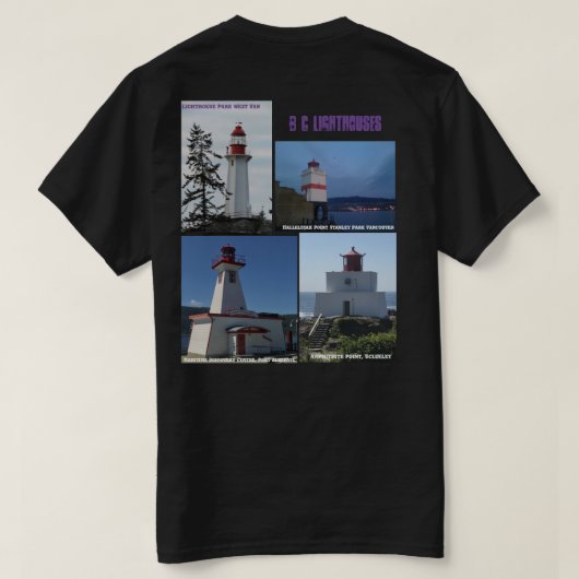 British Columbia Lighthouders X 4 T-Shirt (Design achterkant)