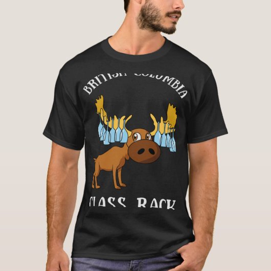 British Columbia Moose Wine Glass Rack for Camper T-shirt (Voorkant)