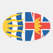 BRITISH COLUMBIA OVALE STICKER (Voorkant)