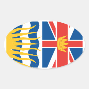 BRITISH COLUMBIA OVALE STICKER