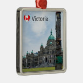 British Columbia Parliament - Victoria, Canada Metalen Ornament (Rechts)