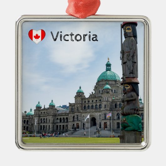 British Columbia Parliament - Victoria, Canada Metalen Ornament (Voorkant)