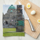 British Columbia Parliament - Victoria, Canada Theedoek (Quarter Fold)