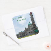 British Columbia Parliament - Victoria, Canada Vierkante Sticker (Envelop)