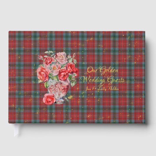 British Columbia Provincial Tartan Golden Wedding Gastenboek (Voorkant)