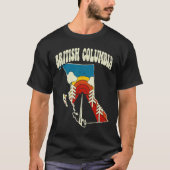 British Columbia  Provincie Rainbow Canada R T-shirt (Voorkant)