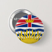 British Columbia Ronde Button 5,7 Cm (Voorkant /achterkant)