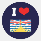 BRITISH COLUMBIA RONDE STICKER (Voorkant)