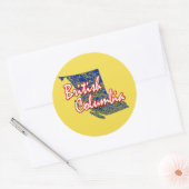 British Columbia Ronde Sticker (Envelop)