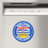 British Columbia Round Emblem Magneet (Insitu (Vaatwasser))