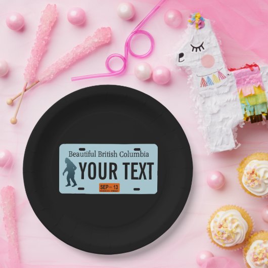 British Columbia Sasquatch License Bord (Feest)