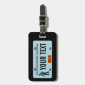 British Columbia Sasquatch License Bord Bagagelabel (Voorkant verticaal)