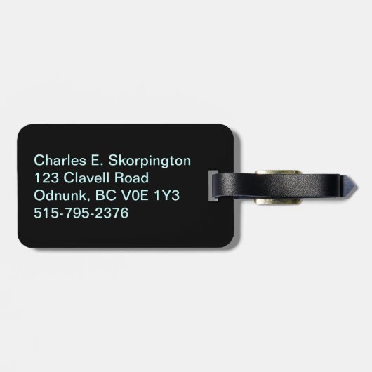 British Columbia Sasquatch License Bord Bagagelabel (Achterkant horizontaal)