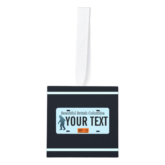 British Columbia Sasquatch License Bord Decoratie (Voorkant)