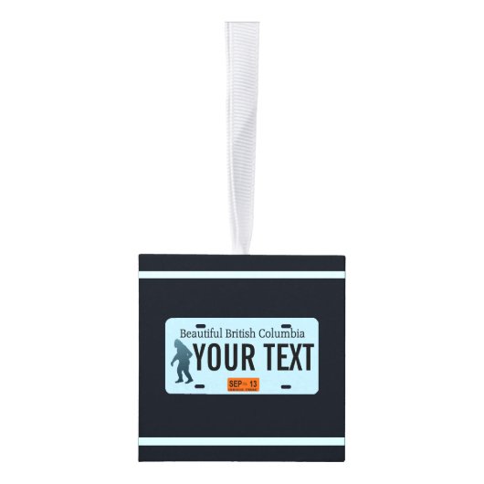 British Columbia Sasquatch License Bord Decoratie (Rechts)