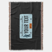 British Columbia Sasquatch License Bord Deken (Voorkant Verticaal)