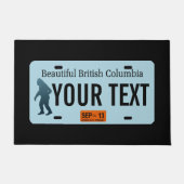 British Columbia Sasquatch License Bord Deurmat (Voorkant)