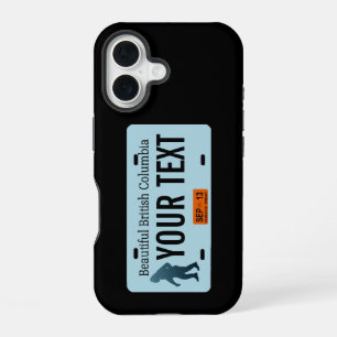 British Columbia Sasquatch License Bord iPhone 16 Hoesje
