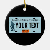 British Columbia Sasquatch License Bord Keramisch Ornament (Voorkant)