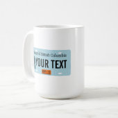 British Columbia Sasquatch License Bord Koffiemok (Voorkant links)