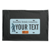 British Columbia Sasquatch License Bord Kussensloop (Achterkant)