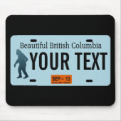 British Columbia Sasquatch License Bord Muismat (Voorkant)