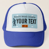 British Columbia Sasquatch License Bord Trucker Pet (Voorkant)